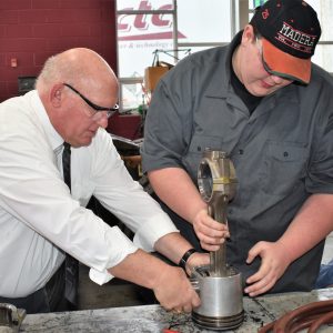U.S. Rep. Glenn “GT” Thompson  Learns Skills and Trades From CCCTC Students