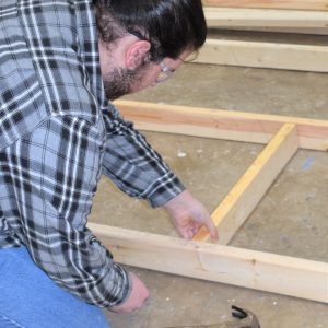 CCCTC Carpentry Students Practice Rough Framing Floor