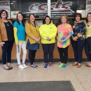 CCCTC Staff Celebrate World Down Syndrome Day by Wearing Yellow and Blue and Mismatched Socks