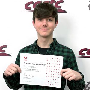 Brandon Walker, Digital Media Arts student, Becomes Adobe Certified Professional
