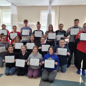 Health Occupations Students at CCCTC Become Certified as Direct Care Workers Level One