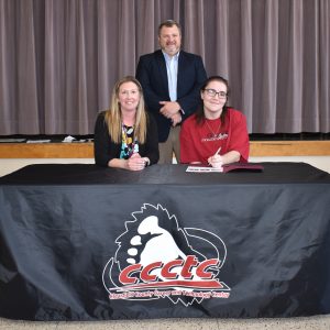 CCCTC Senior, Danielle Pannebaker, Signs Letter of Intent at Career & Technical Letter of Intent Signing Day