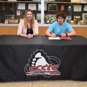 CCCTC Senior, Nicholas Collar, Signs Letter of Intent at Career & Technical Letter of Intent Signing Day