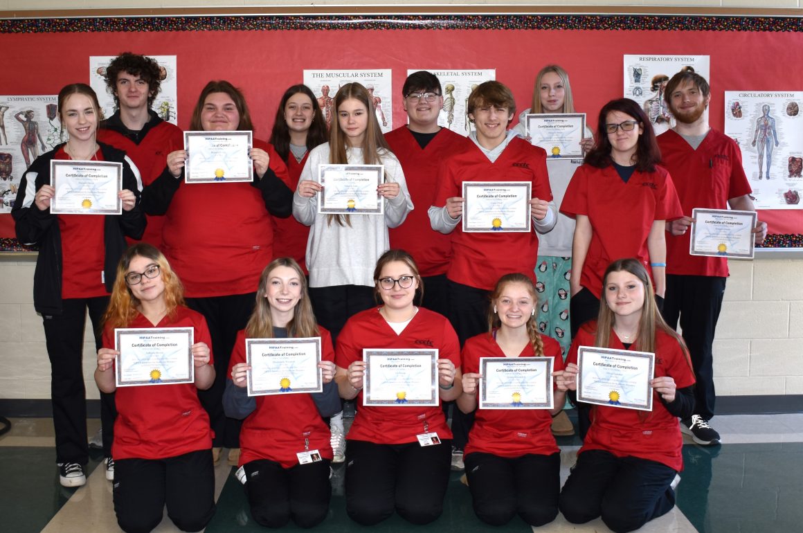 CCCTC Health Occupations Students Receive HIPPA Awareness Certification
