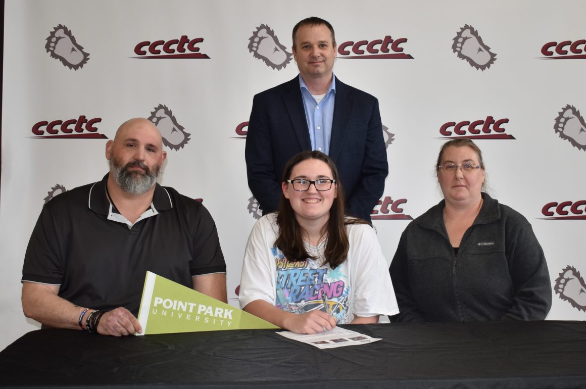 CCCTC Senior, Katherine Thomas, Signs Letter of Intent at Career & Technical Letter of Intent Signing Day
