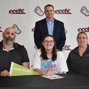 CCCTC Senior, Katherine Thomas, Signs Letter of Intent at Career & Technical Letter of Intent Signing Day