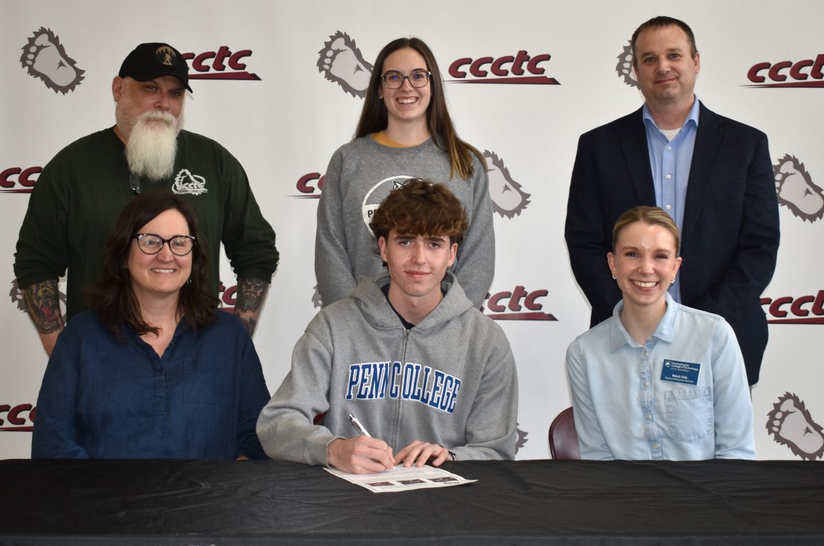 CCCTC Senior, Warren Diethrick, Signs Letter of Intent at Career & Technical Letter of Intent Signing Day